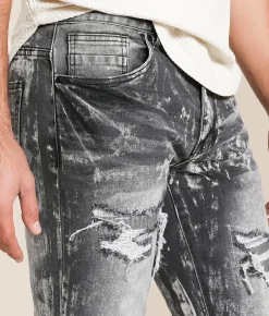 Bottoms|Jeans | Smoke Rise® Lazy Stacked Flare Stretch Jean Titan Grey