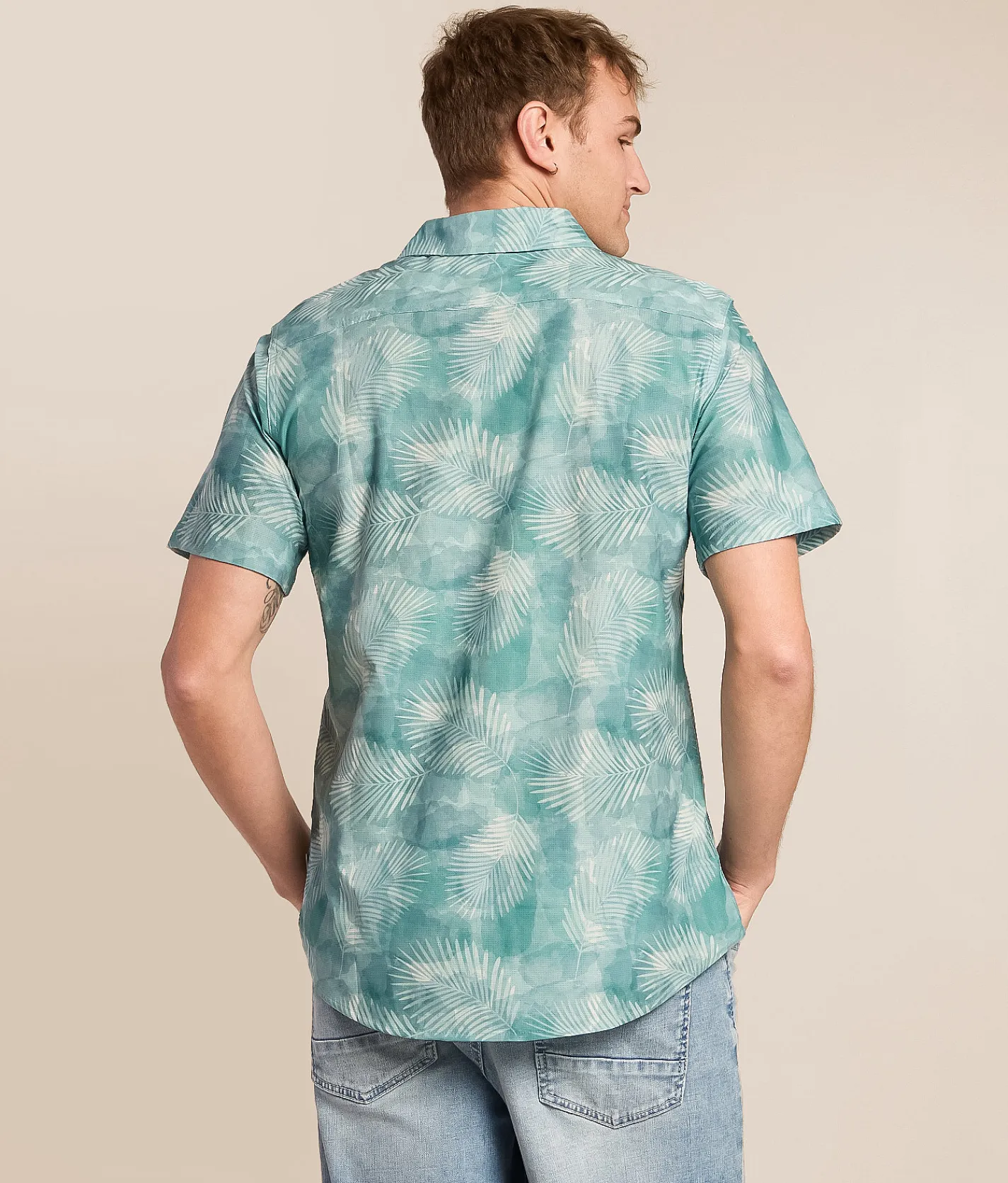 Tops | Departwest Leaf Athletic Performance Stretch Shirt Seafoam