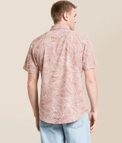 Tops | Departwest Leaf Athletic Performance Stretch Shirt Nostalgia Rose
