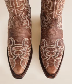 Circle G by Corral Leather Western Boot LD Brown Hot