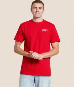 Tops|Graphic T-Shirts | Rock Revival Ledger T-Shirt Red