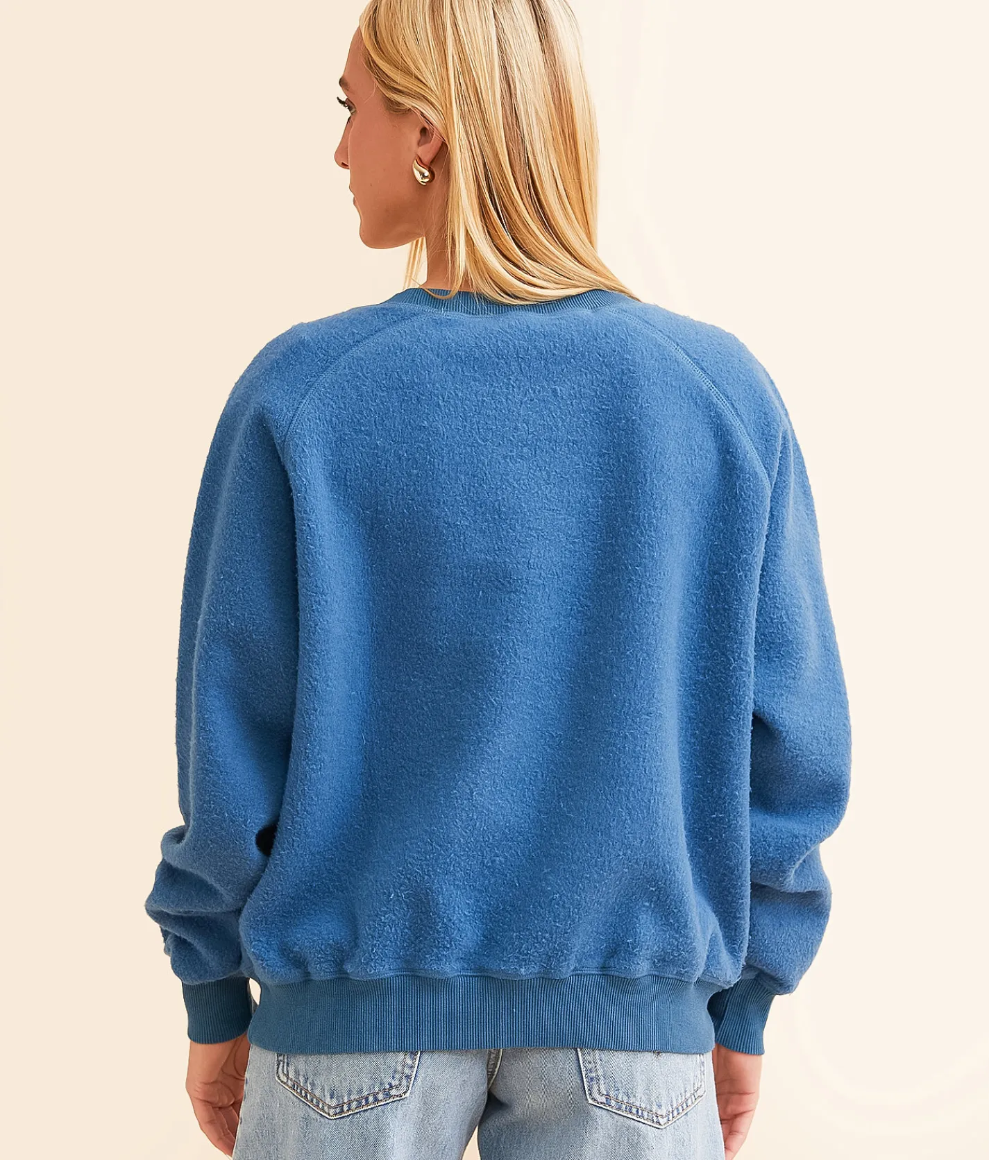 Tops | Life Clothing Led Zeppelin Reverse Fleece Band Pullover Cobalt