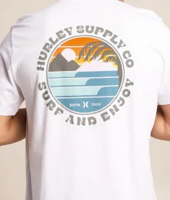Tops|Graphic T-Shirts | Hurley Lefts T-Shirt White