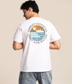 Tops|Graphic T-Shirts | Hurley Lefts T-Shirt White