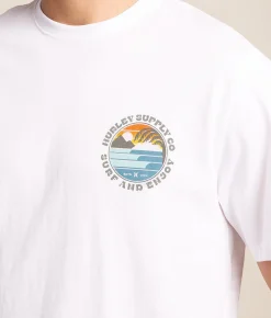 Tops|Graphic T-Shirts | Hurley Lefts T-Shirt White