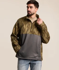 Fieldstone Legacy Realtree Quarter Zip Pullover Camo Outlet