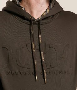 Tops | Hooey Legendary Hooded Sweatshirt Brown