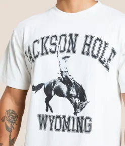 Graphic T-Shirts | Diamond Cross Ranch Legendary Jackson Hole Wyoming T-Shirt White
