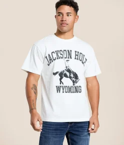 Graphic T-Shirts | Diamond Cross Ranch Legendary Jackson Hole Wyoming T-Shirt White