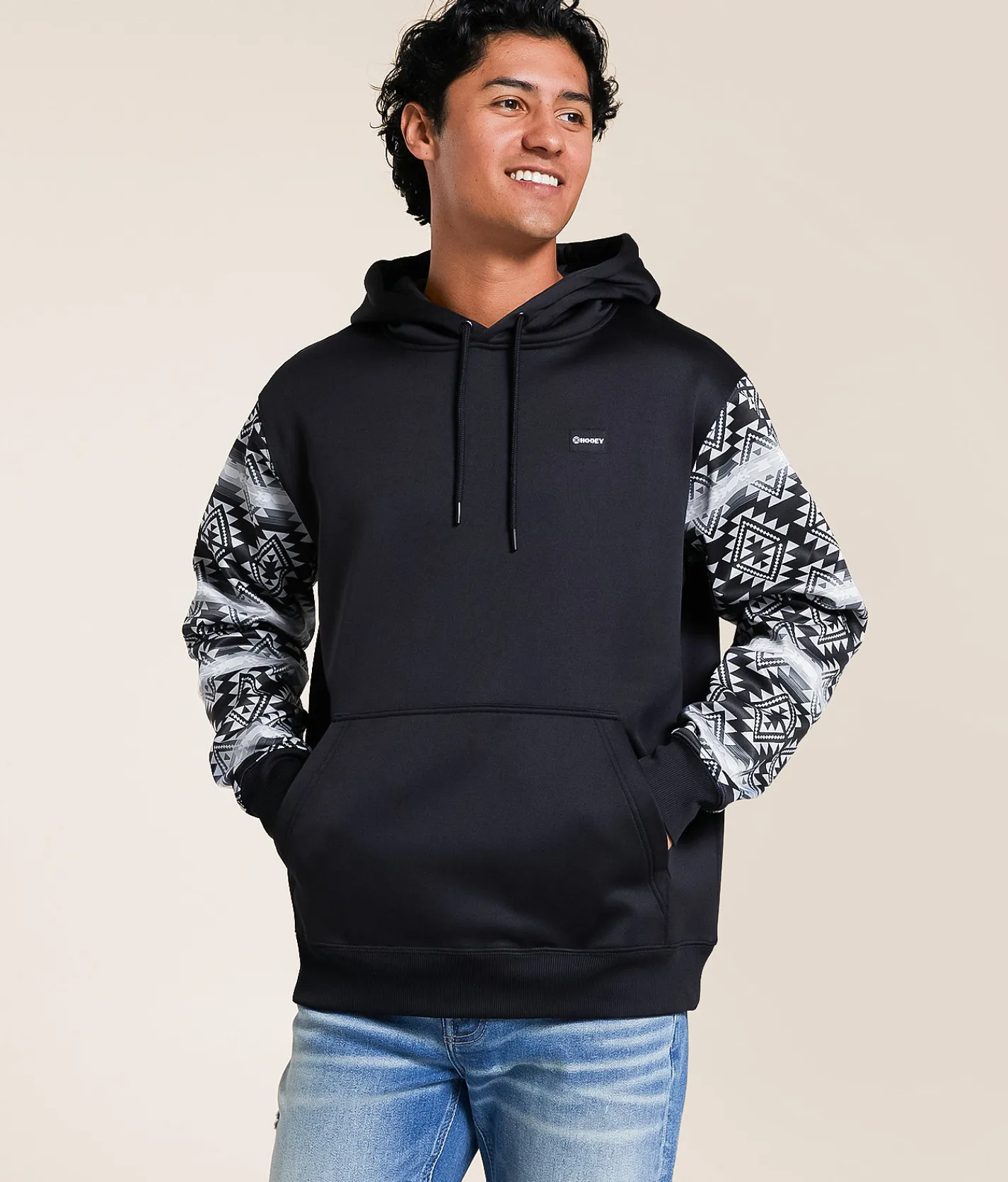 Hooey Legendary Polar Fleece Hooded Sweatshirt Black Online