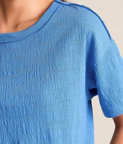 White Crow Lena Textured Top Regatta Best