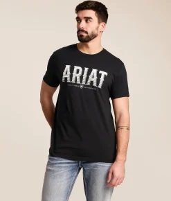 Ariat Lenticular Lockup T-Shirt Black New