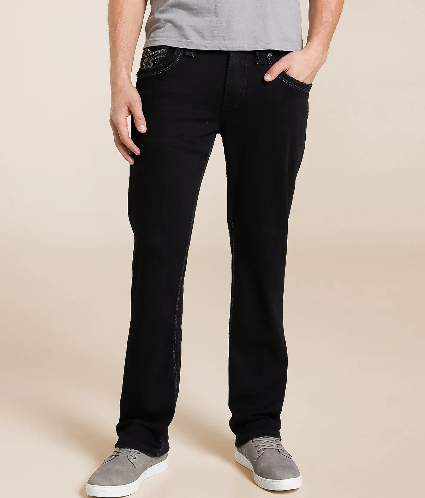 Bottoms | Rock Revival Leonel Straight Stretch Jean Leonel J201