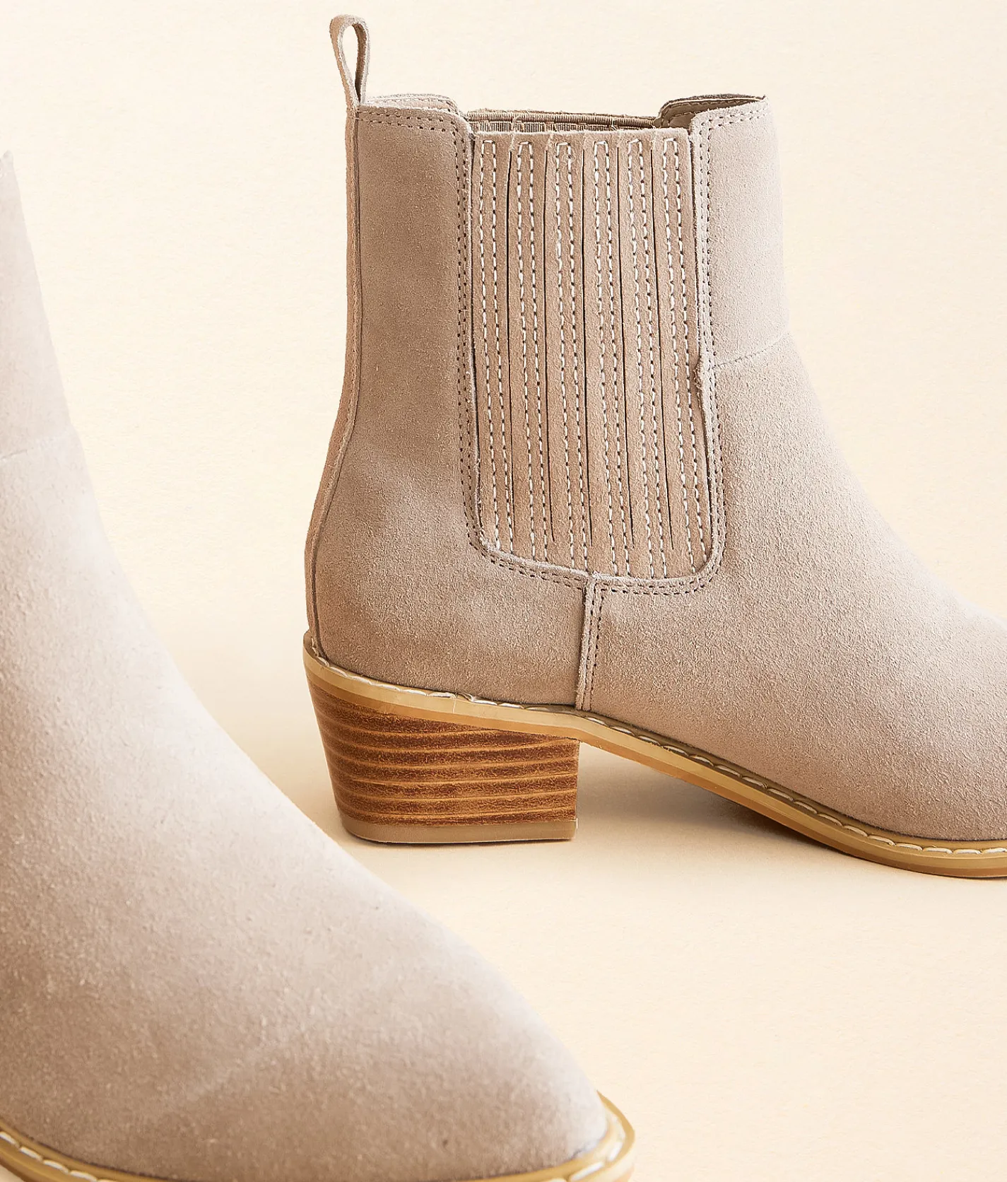 Shoes | Naughty Monkey Leonor Leather Ankle Boot Taupe