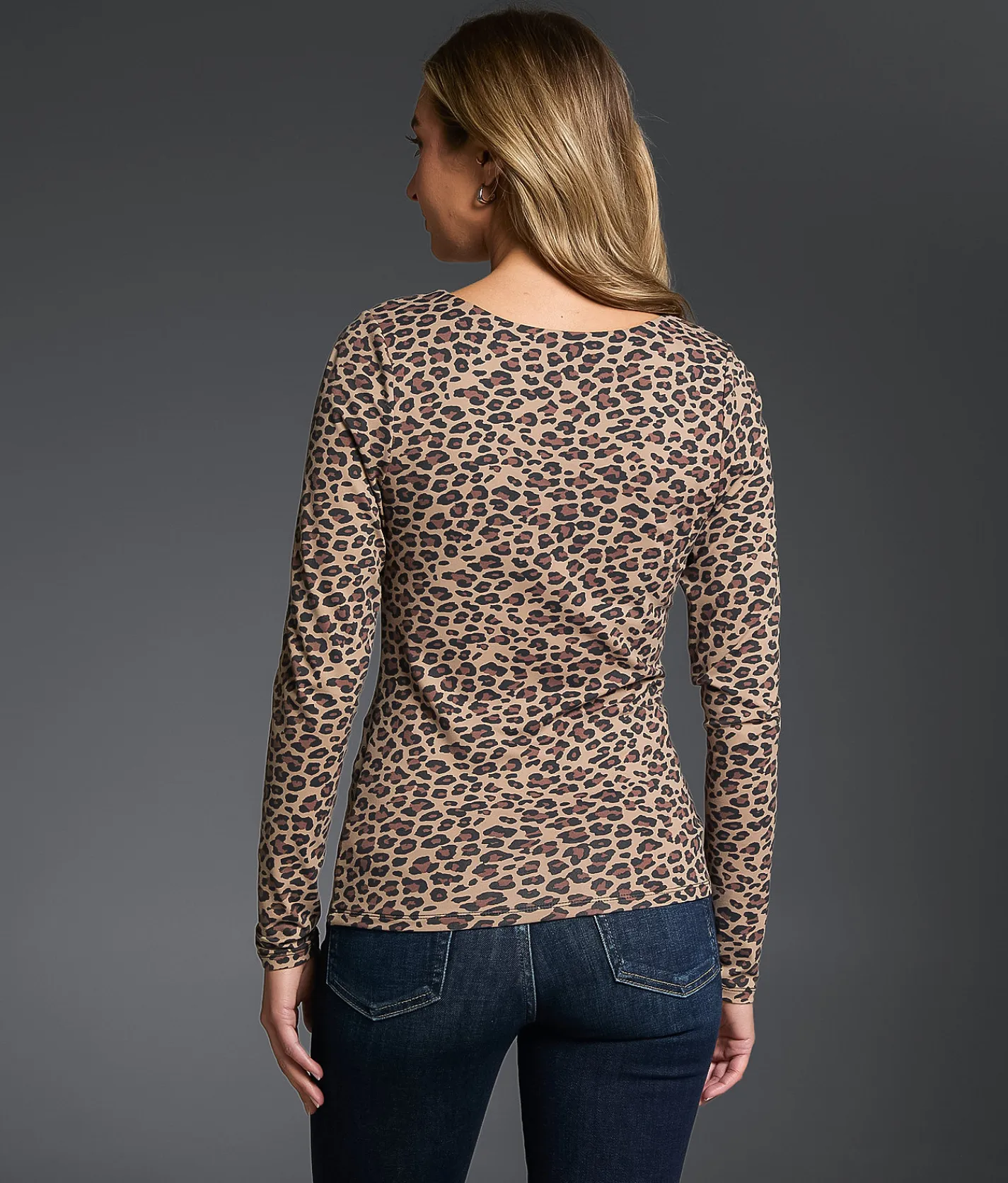 Tops | Buckle Black Print Shaping & Smoothing Top Leopard