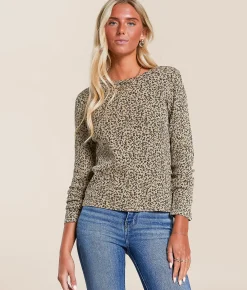White Crow Leopard Print Thermal Suede Online