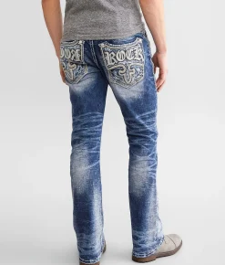 Rock Revival Leroy Stacked Slim Boot Stretch Jean Leroy TS202 Sale
