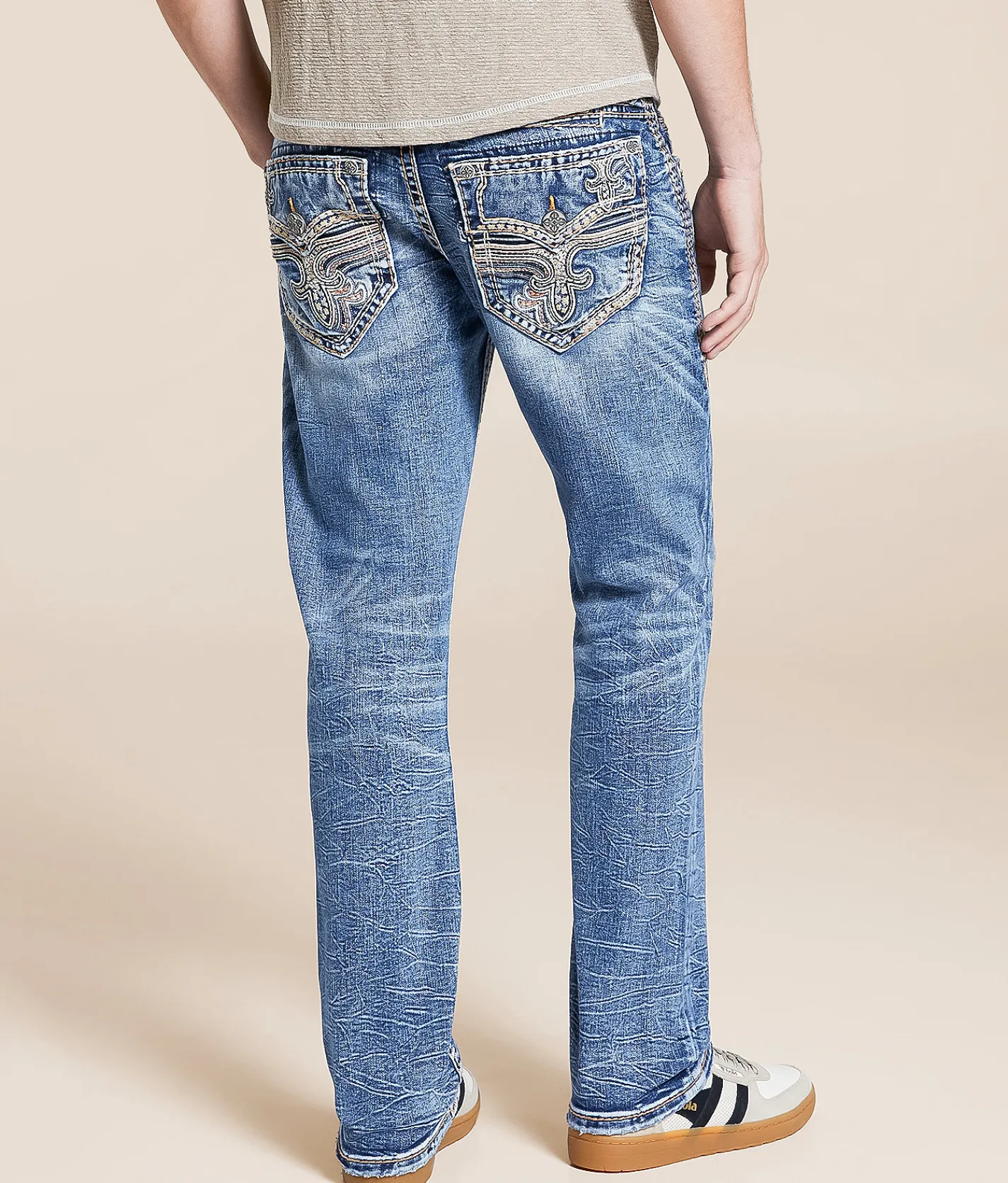 Rock Revival Lesath Straight Stretch Jean Lesath J202 Online