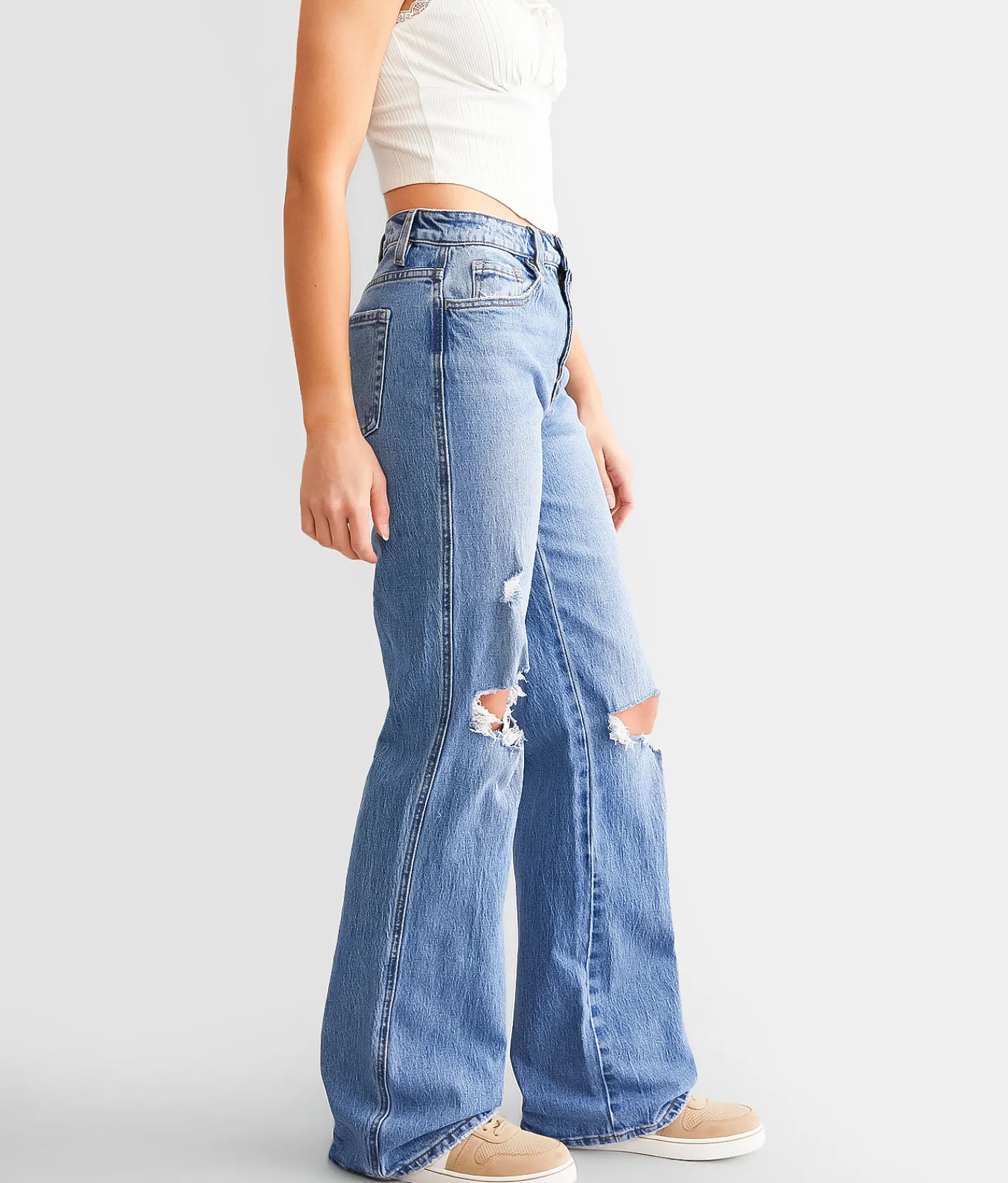 VERVET by Flying Monkey Leslie 90's Vintage Flare Jean Lochnagar