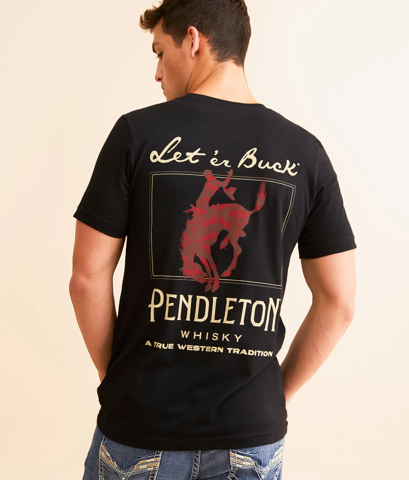 Pendleton Let 'Er Buck® Whisky T-Shirt Black Hot