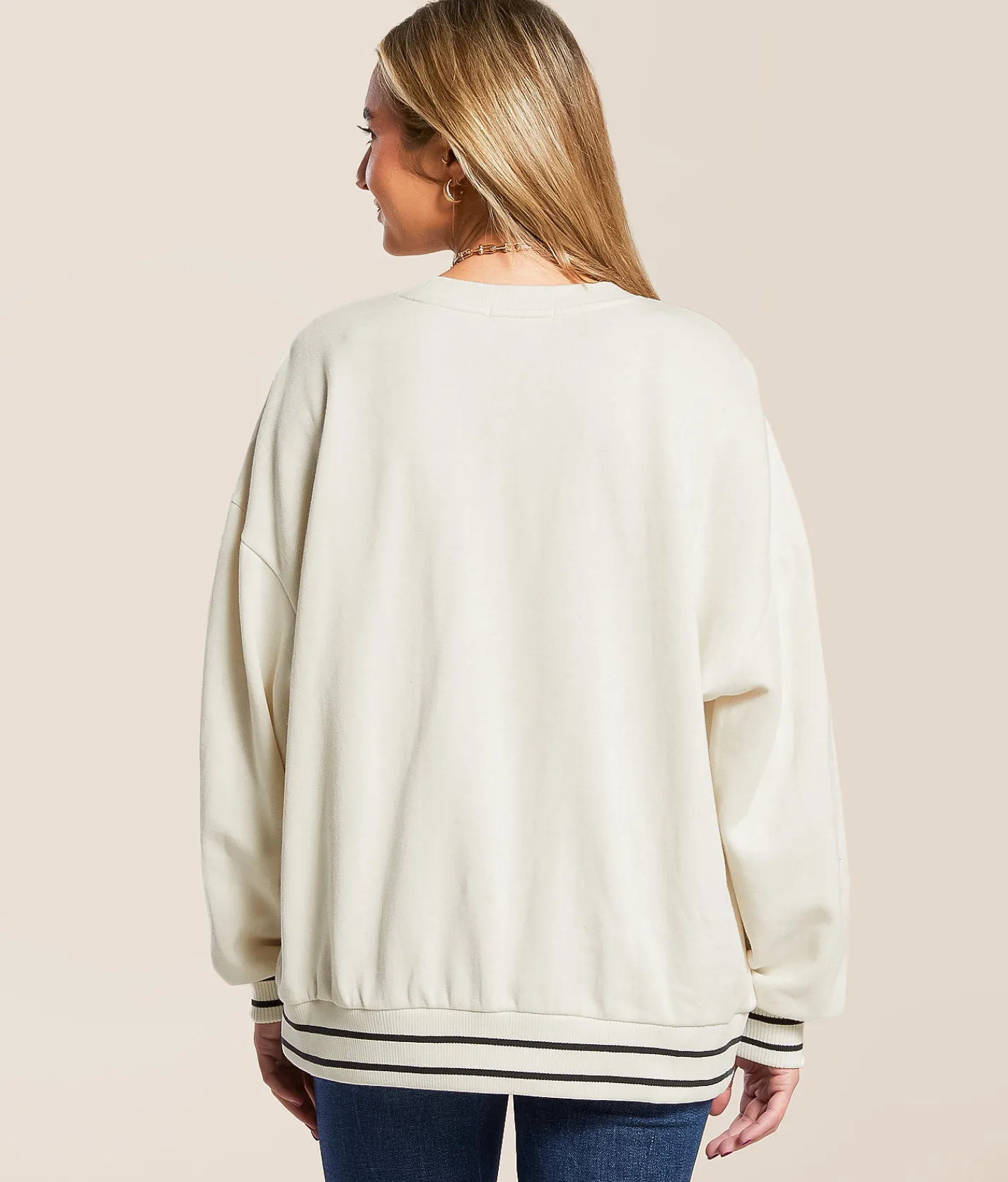 Z Supply Let's Go Oversized Pullover Vanilla Ice Discount