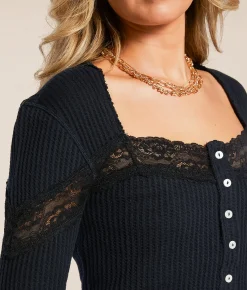 Free People Let's Party Cardigan Black Outlet