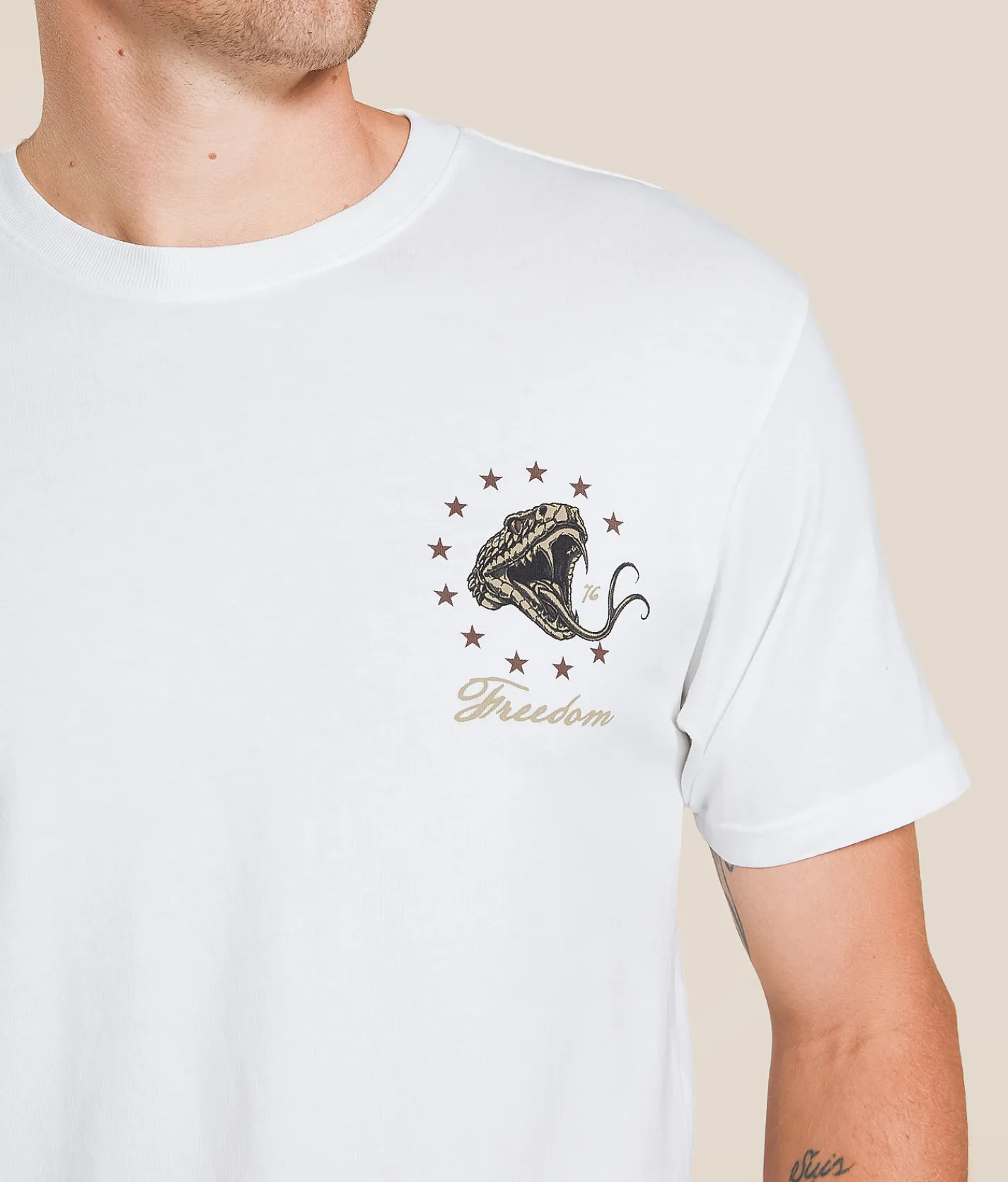 Tops|Graphic T-Shirts | Howitzer Let It Ring T-Shirt Antique White