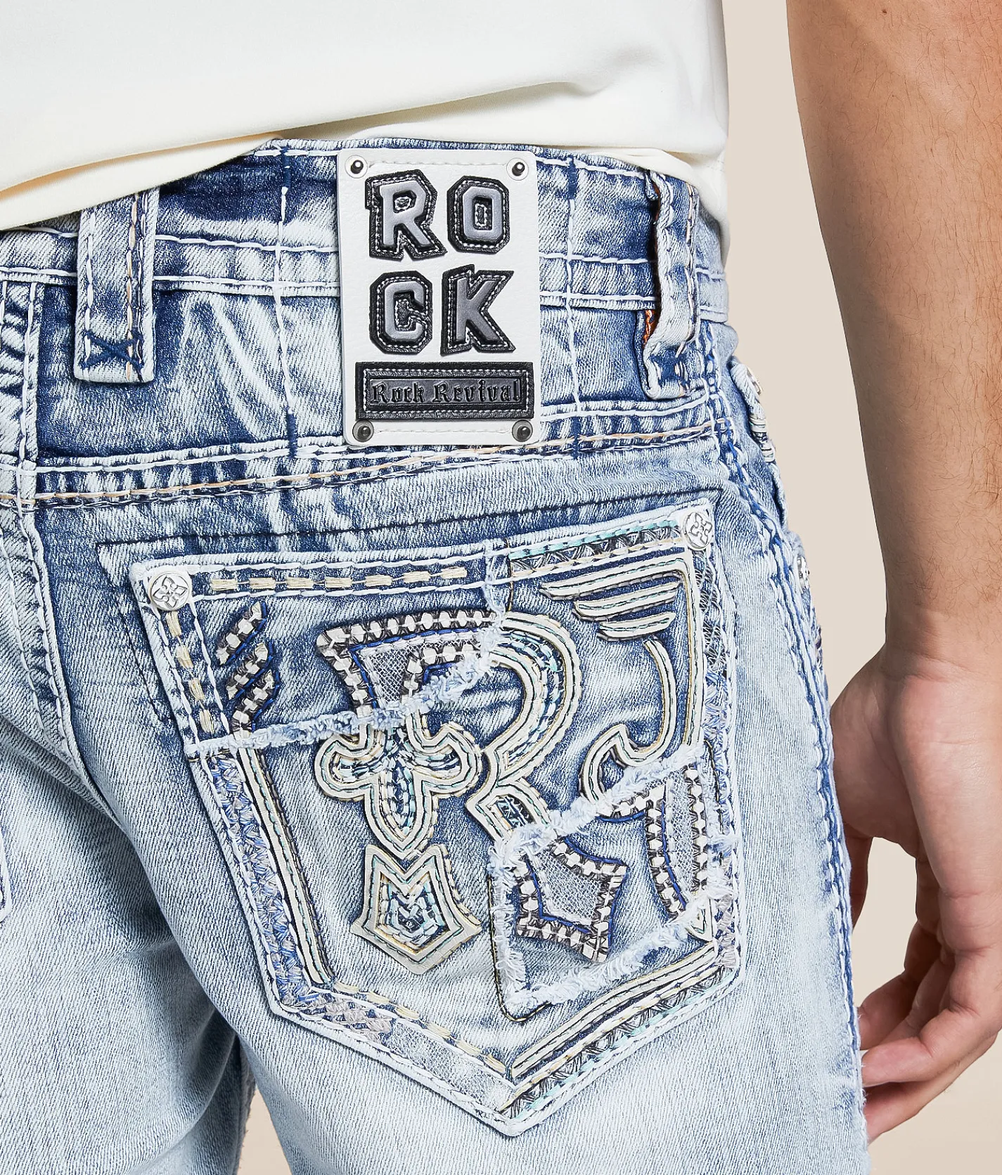 Rock Revival Lex Slim Boot Stretch Jean Lex SB202 Discount