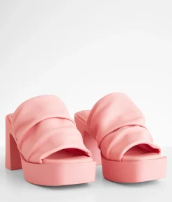 Qupid Leyla Heeled Sandal Ash Coral Hot