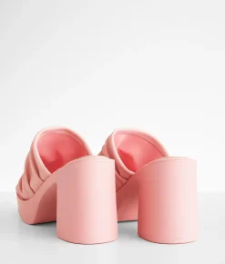 Qupid Leyla Heeled Sandal Ash Coral Hot