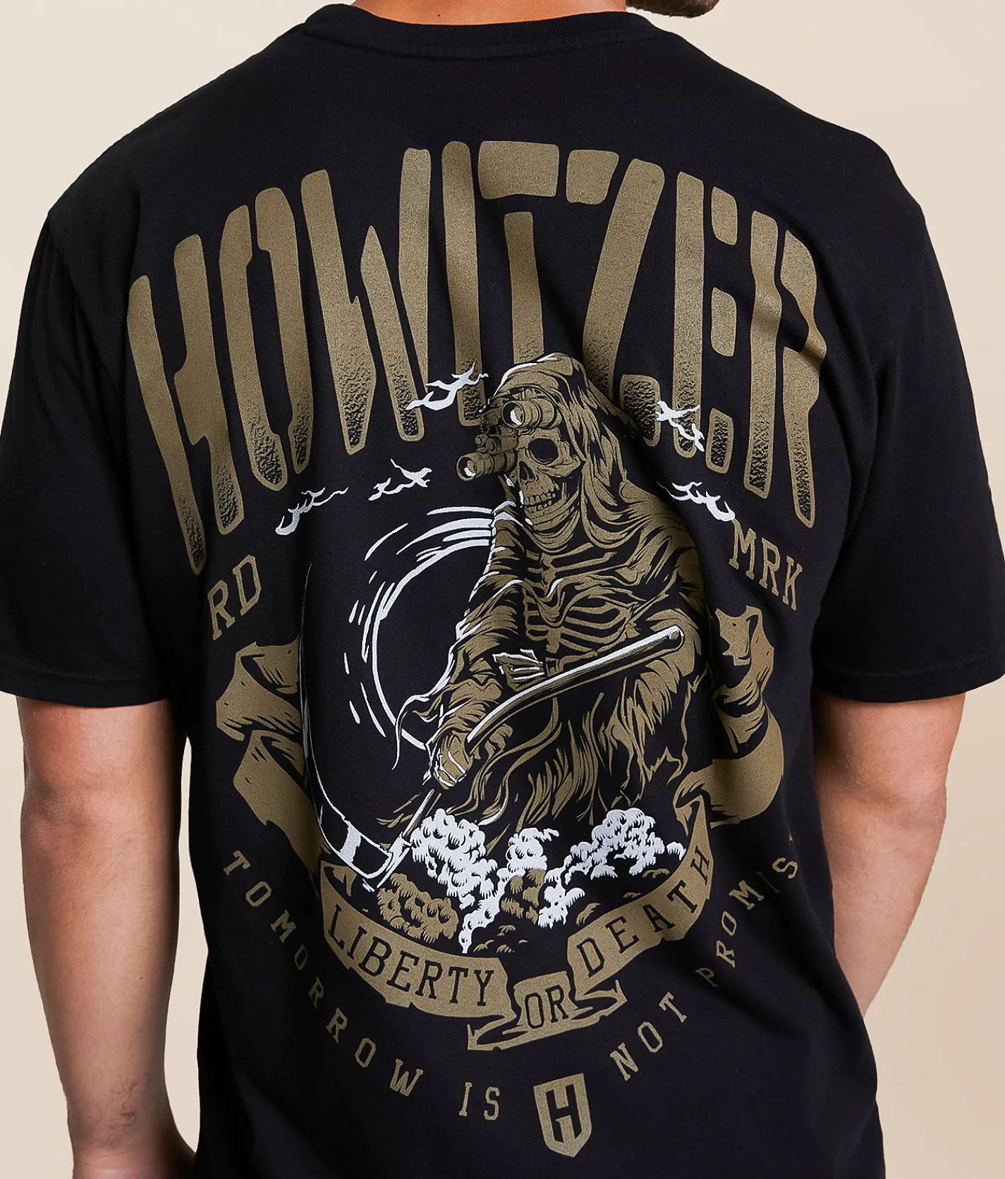 Tops|Graphic T-Shirts | Howitzer Liberty Or Death T-Shirt Black