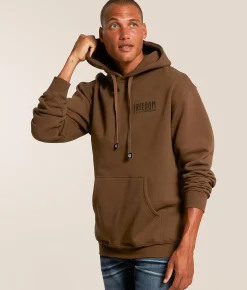 Howitzer Liberty Skull Hooded Sweatshirt Teak Clearance
