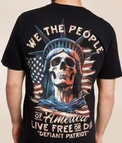 Howitzer Liberty Skull T-Shirt Black