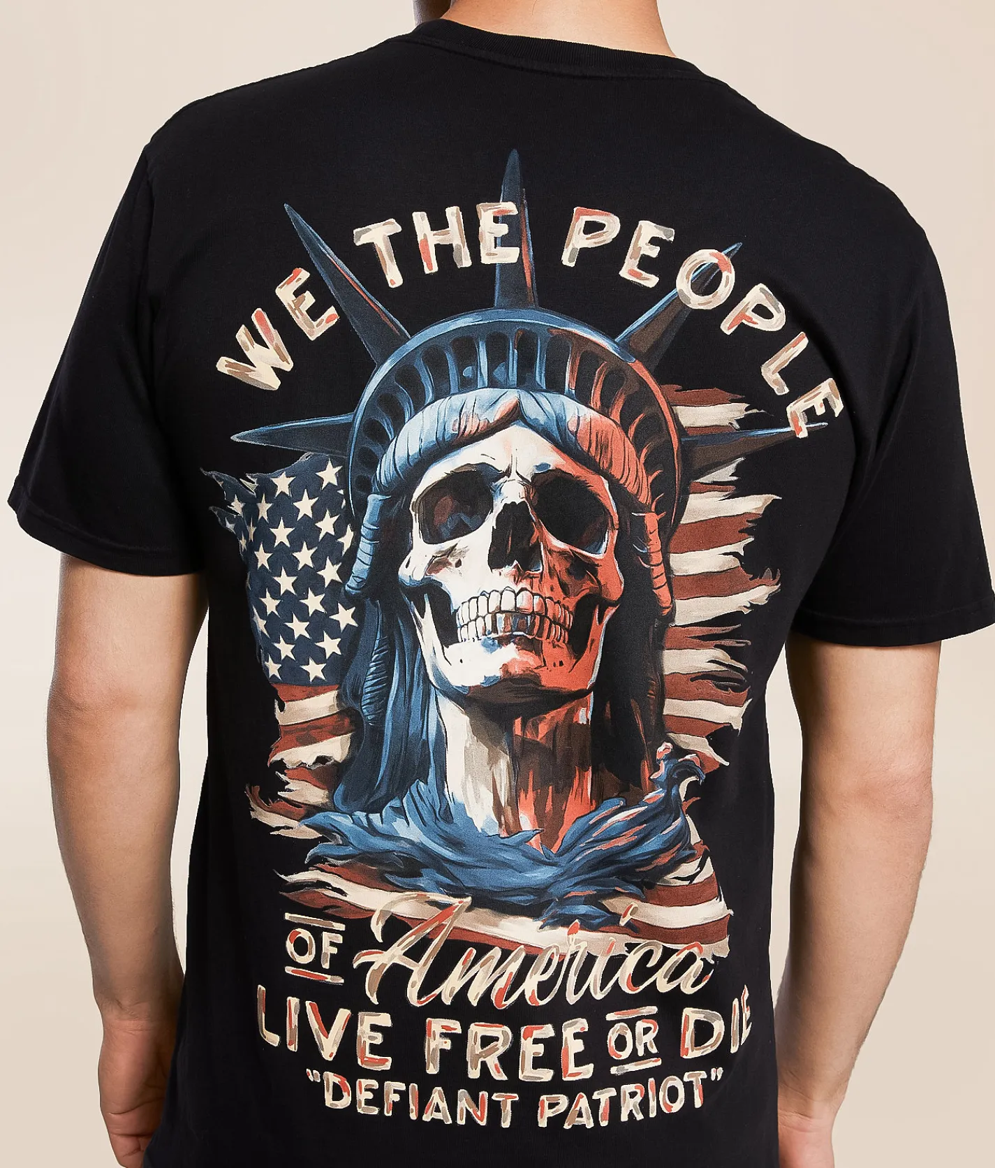 Howitzer Liberty Skull T-Shirt Black