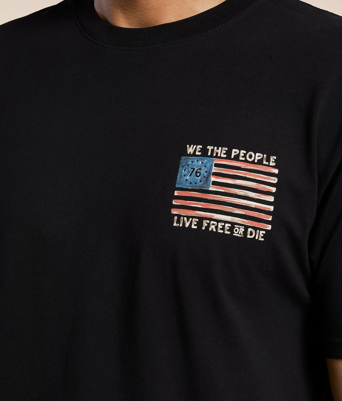Howitzer Liberty Skull T-Shirt Black