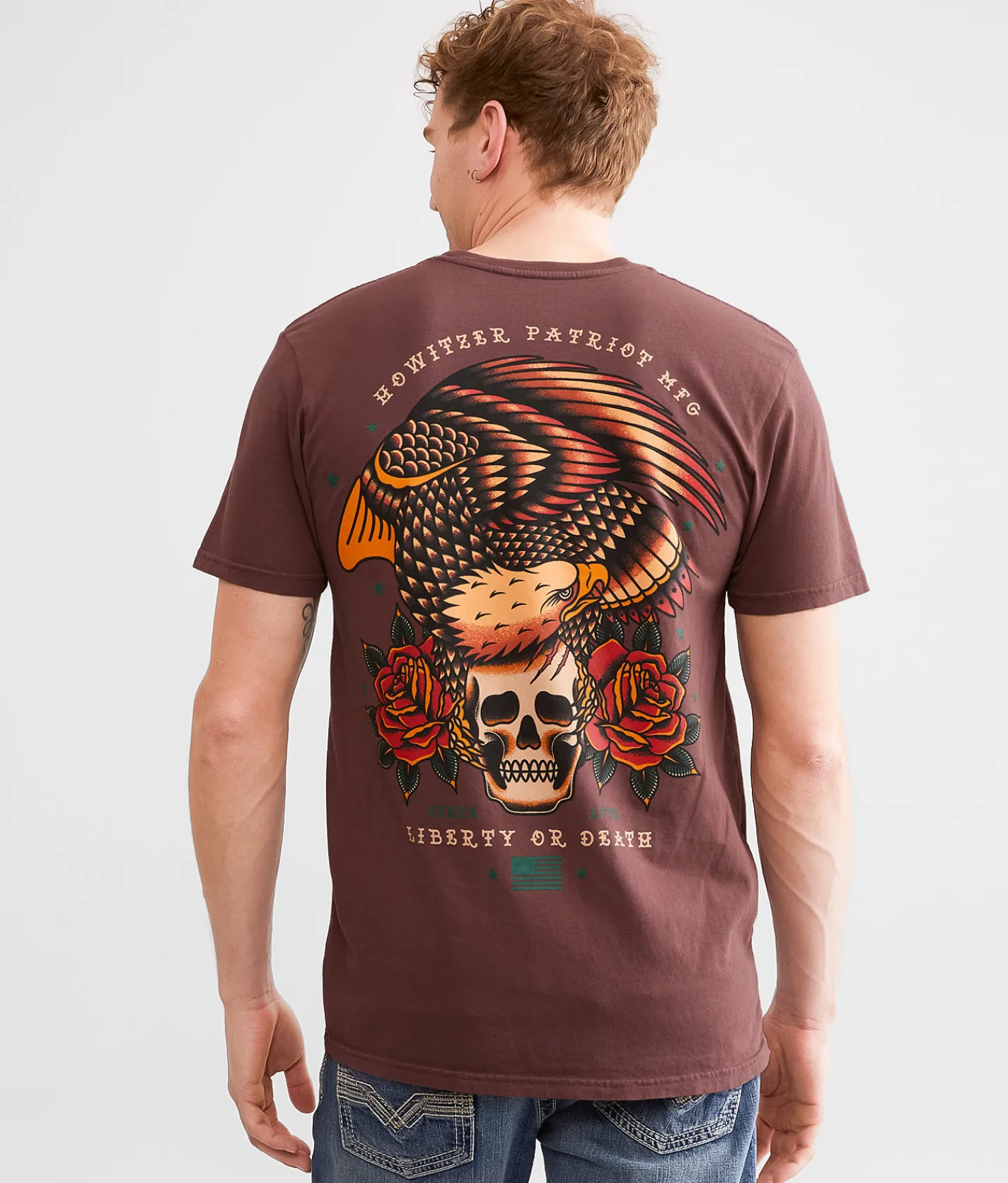 Graphic T-Shirts | Howitzer Liberty T-Shirt Maroon