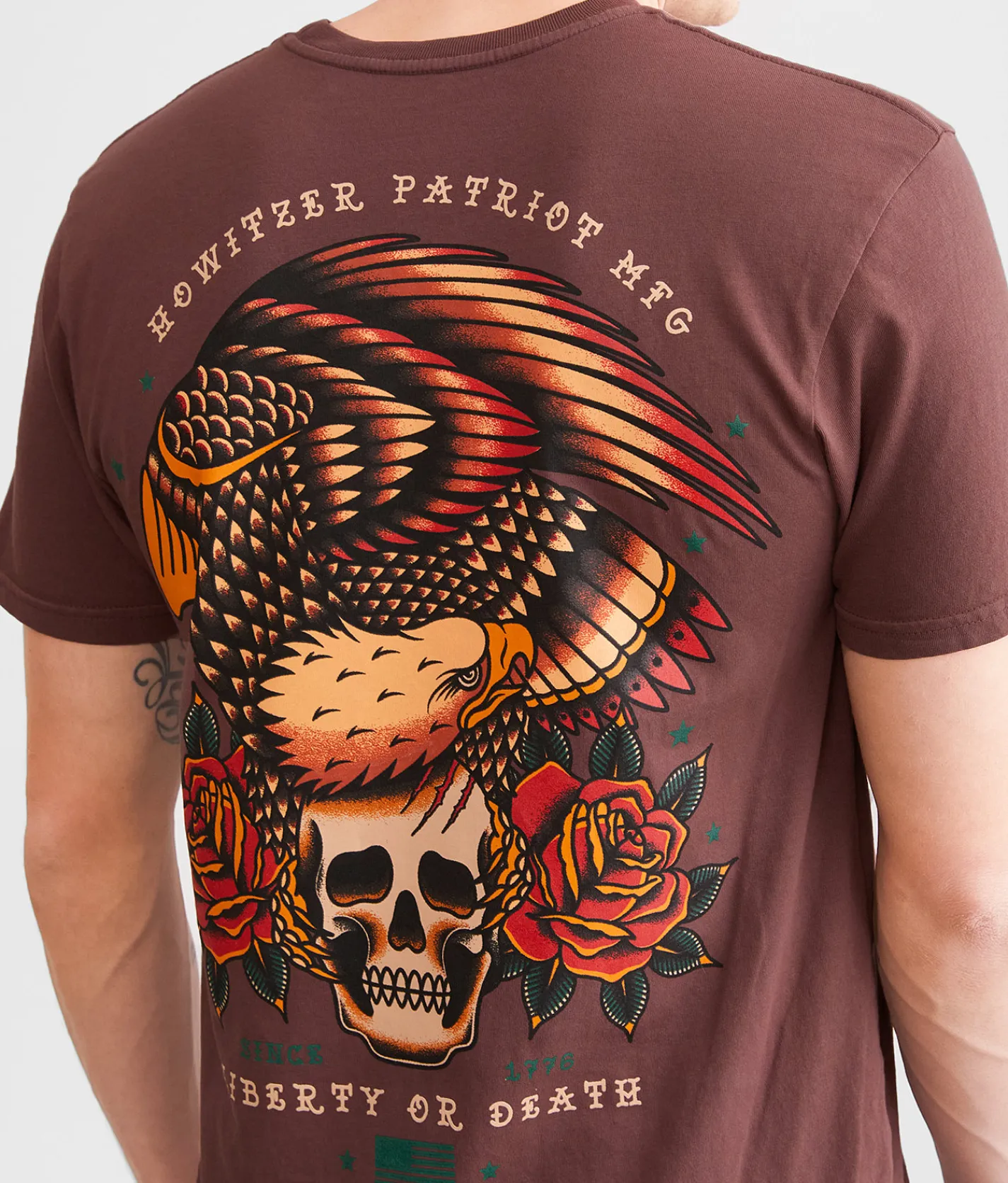 Graphic T-Shirts | Howitzer Liberty T-Shirt Maroon
