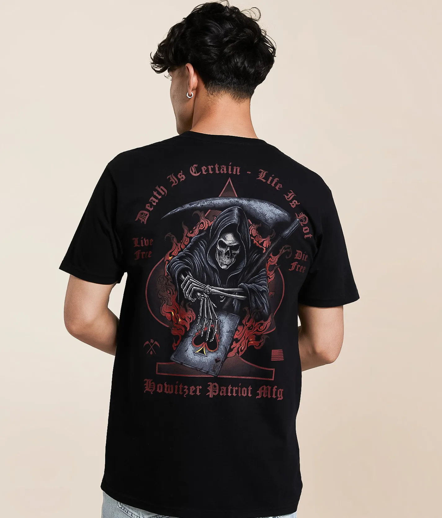 Tops|Graphic T-Shirts | Howitzer Life T-Shirt Black