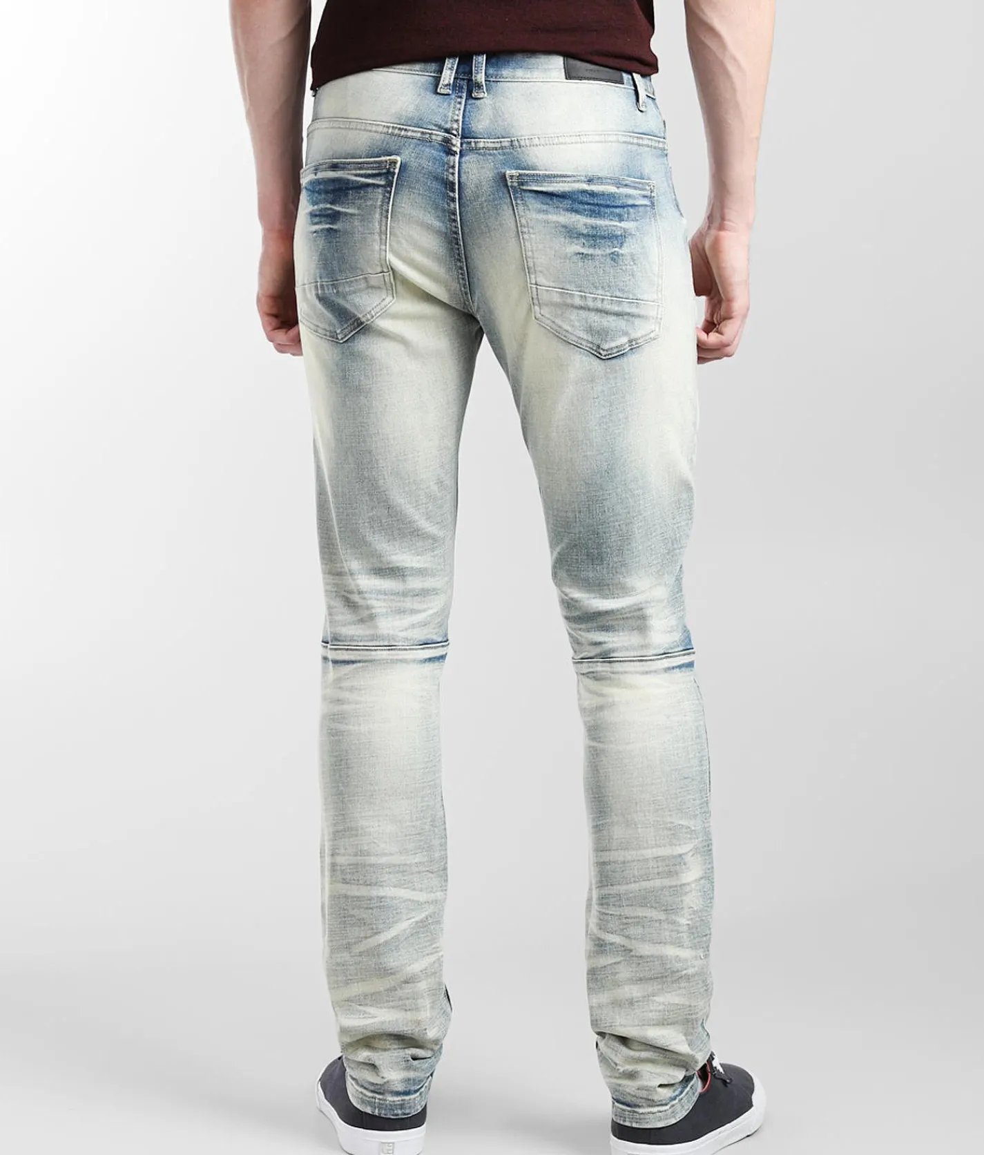 Smoke Rise® Light Blue Taper Stretch Jean Lt Blue Mud