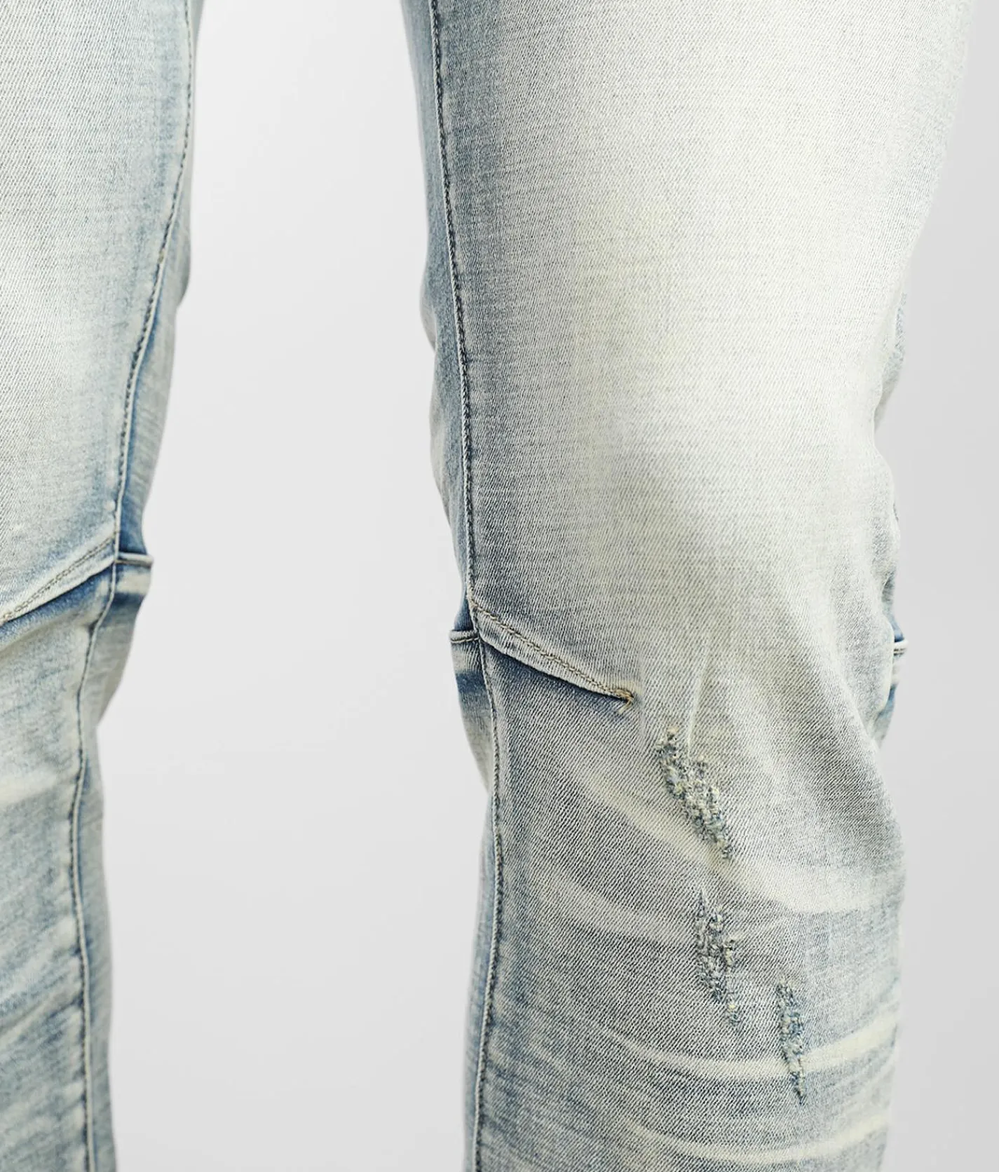 Smoke Rise® Light Blue Taper Stretch Jean Lt Blue Mud