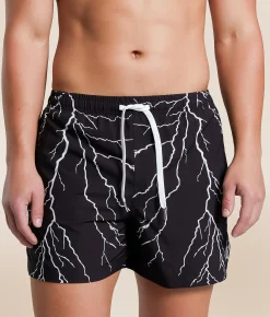 Bottoms|Swimwear | Cove Stretch Swim Trunks Lightning Bolt