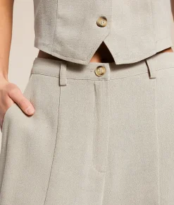 Willow & Root Linen Blend Trouser Pant Taupe Best
