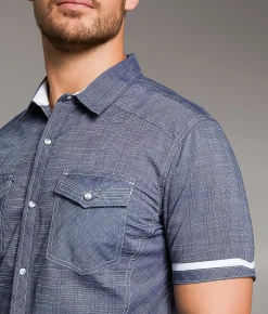 BKE Lines Tailored Shirt Navy Hot