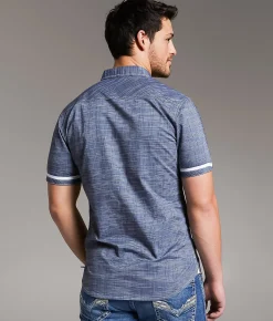 BKE Lines Tailored Shirt Navy Hot