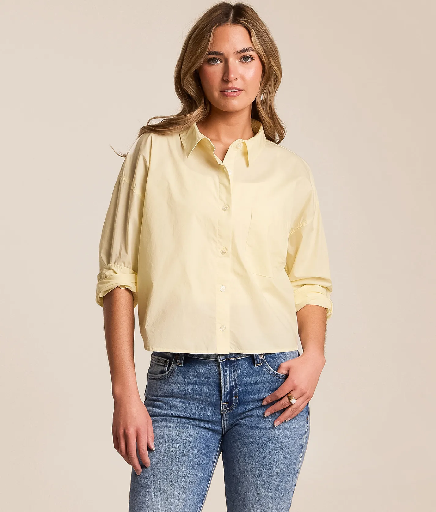 Tops | Z Supply Lisette Cropped Blouse Pineapple