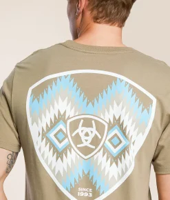 Tops|Graphic T-Shirts | Ariat Lit Mesa Shield T-Shirt Fallen Rock