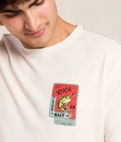 RVCA Live Bait T-Shirt Antique White Online