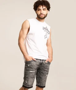 Tops | Affliction Live Fast Muscle Tank Top White