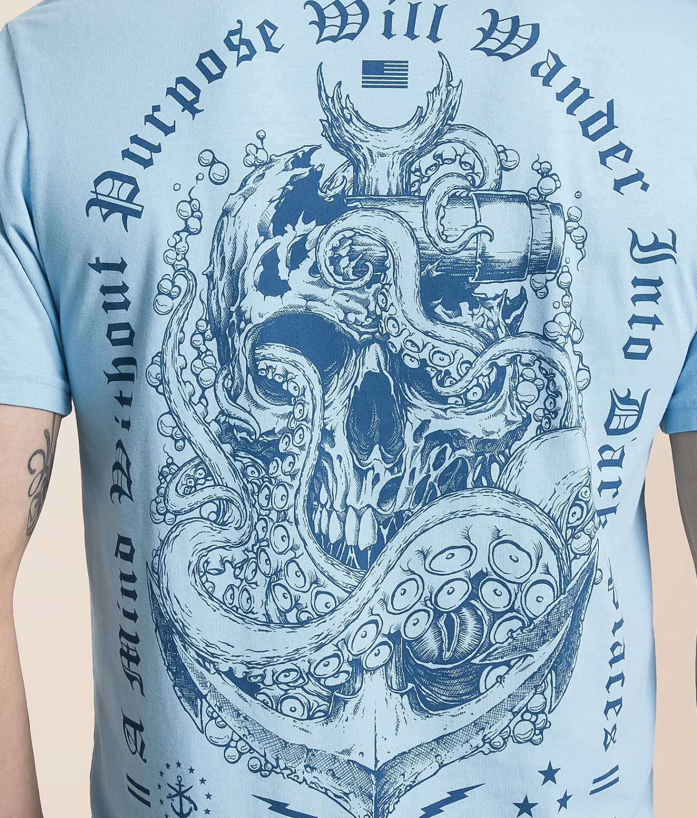 Howitzer Live Free T-Shirt Air Blue New