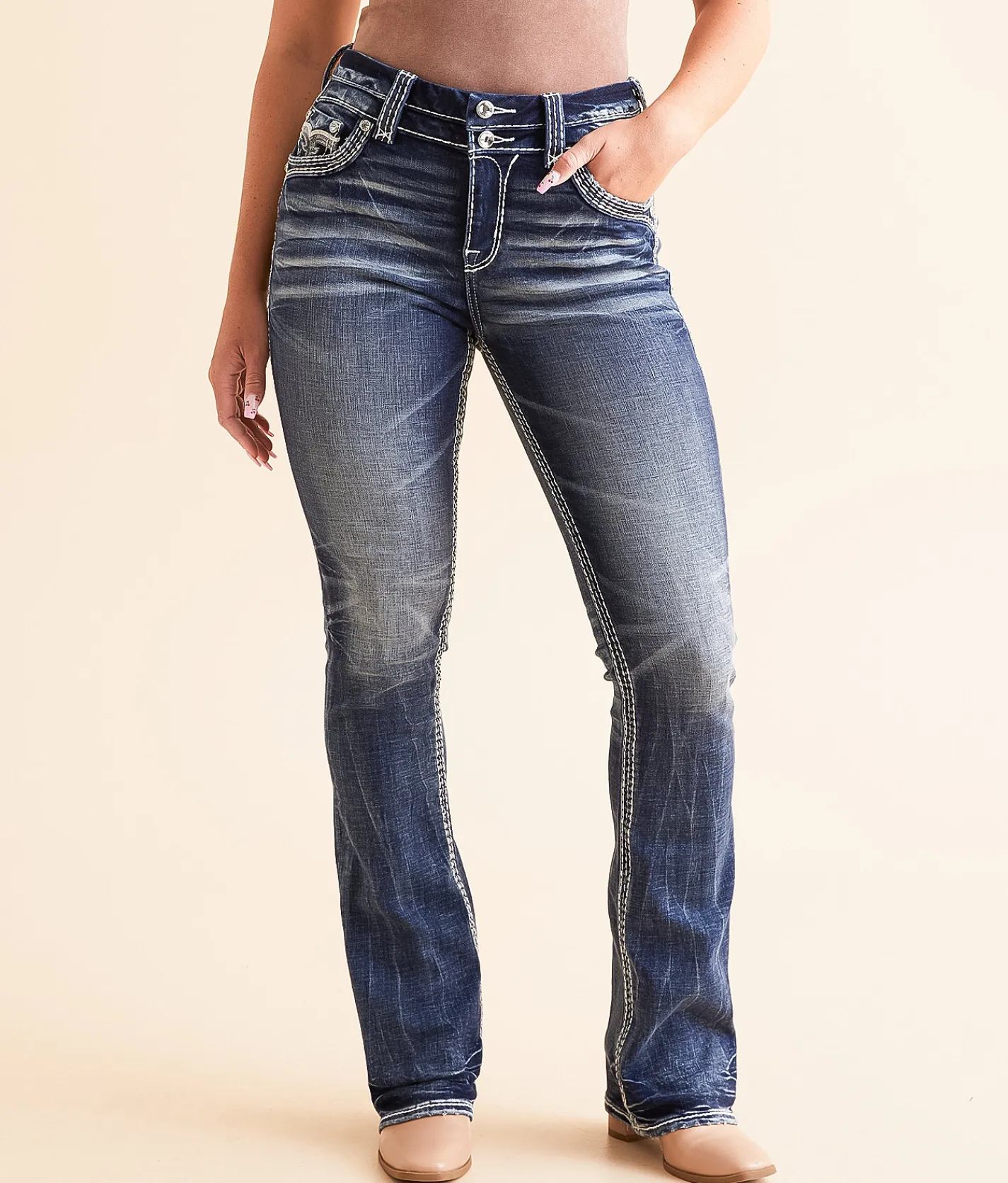 Rock Revival Lizbeth High Rise Boot Stretch Jean Lizbeth UB206 Hot